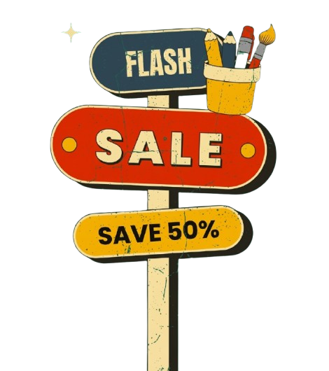 Flash Sale - Save 50% Banner